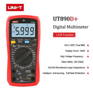 UT890C UNI-T 6000count True RMS Digital Industrial and Scientific Multimeter