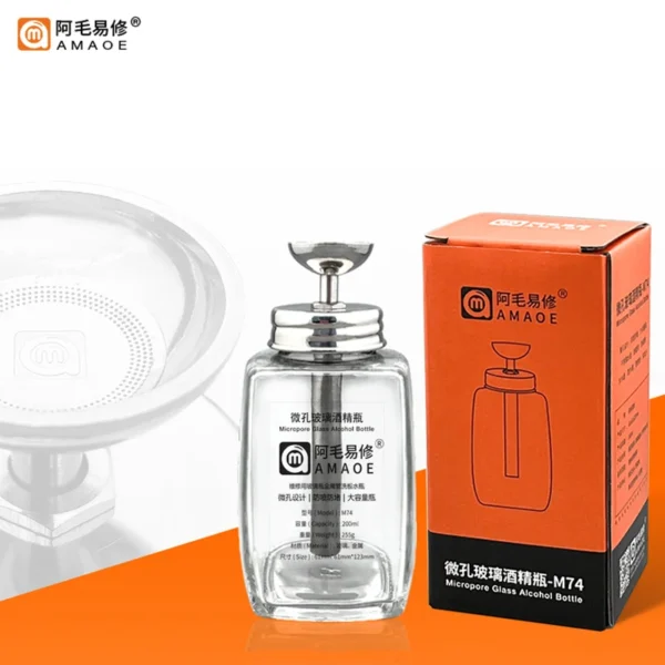 AMAOE Micropore Glass Alcohol Bottle-M74