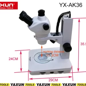 YAXUN YX-AK36 8X-50X Professional binocular stereo microscope