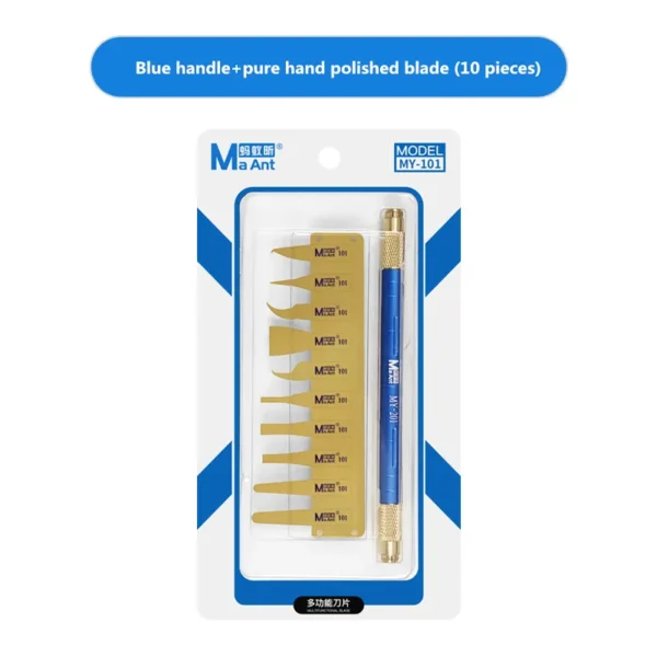 MaAnt MY-101 Glue Removal Knife for Mobile Phone Motherboard CPU NAND BGA Repair Glue Disassemble Blade Set