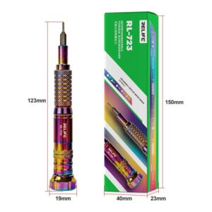 Relife RL-723 Rainbow Plating Process High Precision Interchangeable Torque Screwdriver