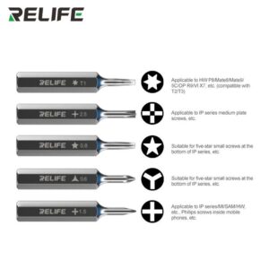 Relife RL-723 Rainbow Plating Process High Precision Interchangeable Torque Screwdriver