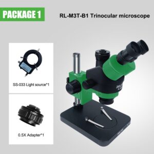 RELIFE RL-M3T-B1 Trinocular Stereo Microscope 7X-45X