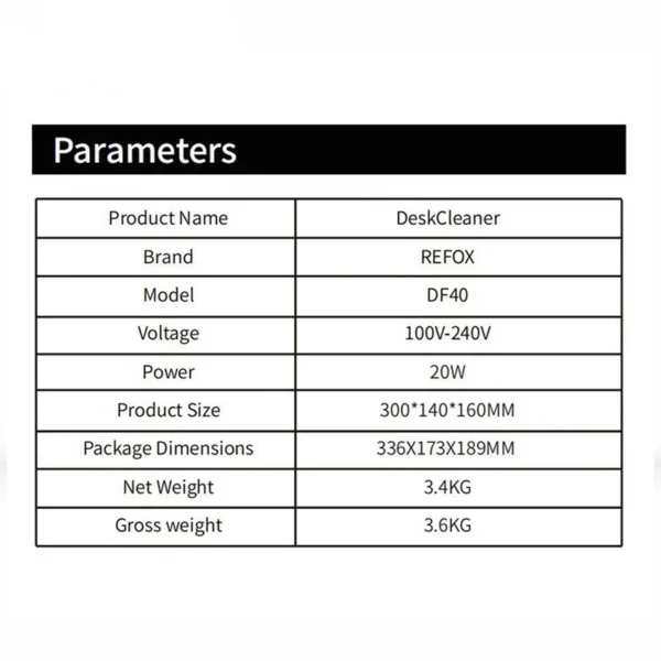 Refox DF40 Anti-dust