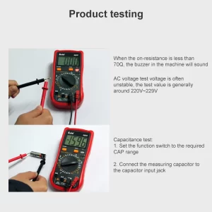 Kaisi 9805 Handheld Professional Precision Digital Multimeter with LCD Display