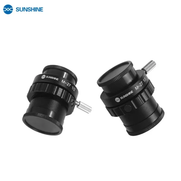 Sunshine M-27 SZM CTV 1 / 2 1 / 3 C-Mount Lens Adapter for Trinocular Stereo Microscope