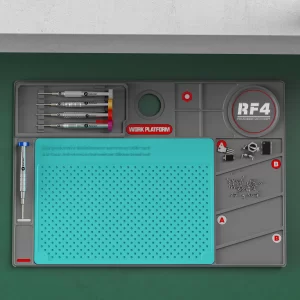 RF4 RF-PO2 Microscope Maintenance Mat Universal Heat Resistant Multifuctional Phone Repair Platform Soldering Silicone Mat