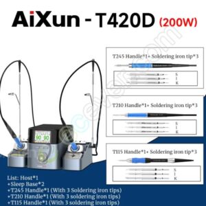 AIXUN T420D Intelligent Double Soldering Station