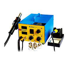 yaxun 852D hot air gun and soldering 2 in 1 SMD rework station