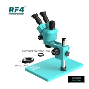 RF-6555TVP Large Base 7gears Fast Locking 6.5X-55X Magnification Times Microscope New Dust Microscope Extend Service Life