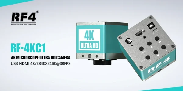 RF4 RF-4KC1 4K HD Output High-Resolution Adjustable Camera for Stereo Trinocular Microscope