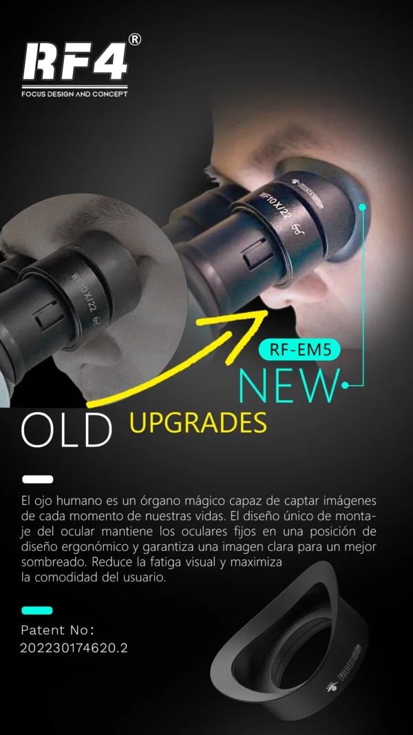 RF-6555TVP Large Base 7gears Fast Locking 6.5X-55X Magnification Times Microscope New Dust Microscope Extend Service Life