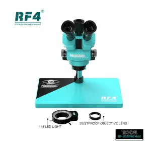 RF4 RF-6555PRO MAX Binocular Stereo Microscope 6.5X-55X Continuous Zoom Magnification for Mobile Phone PCB SMD Repair Microscope