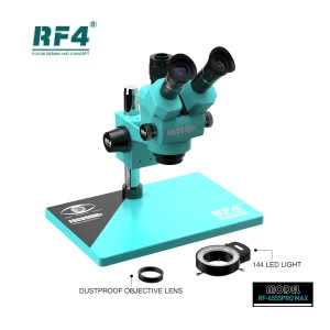 RF4 RF-6555PRO MAX Binocular Stereo Microscope 6.5X-55X Continuous Zoom Magnification for Mobile Phone PCB SMD Repair Microscope