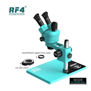 RF4 RF-6555PRO MAX Binocular Stereo Microscope 6.5X-55X Continuous Zoom Magnification for Mobile Phone PCB SMD Repair Microscope