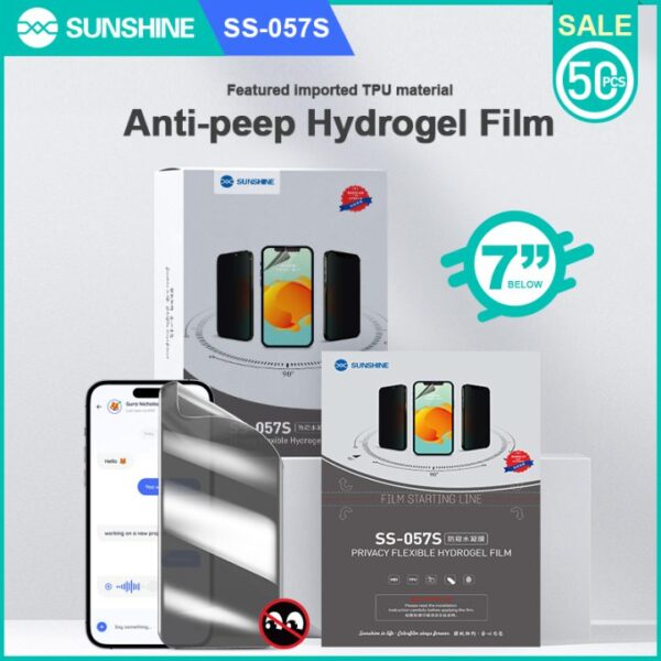 Sunshine SS-057S Imported Privacy frosted flexible hydraulic film 50pcs/box