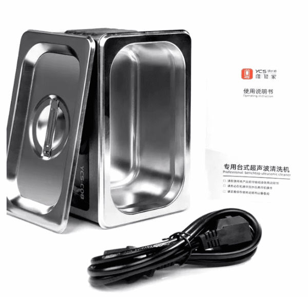 YCS-C08 0.8L Ultrasonic Cleaner For Motherboard Glasses Watches Deep Cleaning Repair Tools
