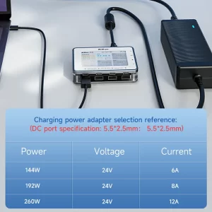 PF26 Intelligent Multi-channel Fast Charger 8 Ports USB Charging Station Hub