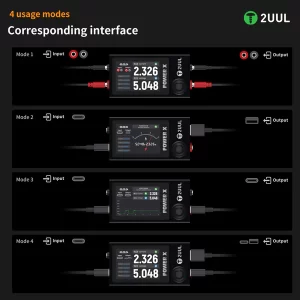 2UUL PW11 Power X High Refresh Screen Ampere-Voltage Meter