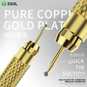 2UUL SC98 Gold Plated FPC Connector Reballing Solder Bar 3 Bars with Ultralight Carbon Fiber Holder Set