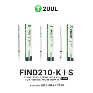 2uul FIND21 K / I / S Soldering Iron Tips for Most C210 Soldering Station