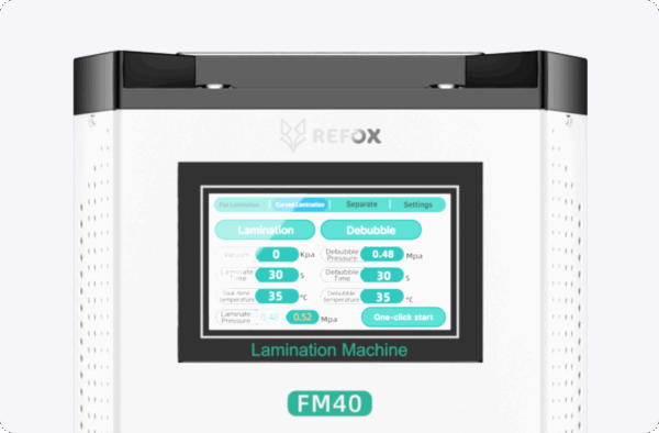 Refox FM40 5-in-1 7inch Multi-function Desktop Laminating Machine for Mobile Phone / Tablet