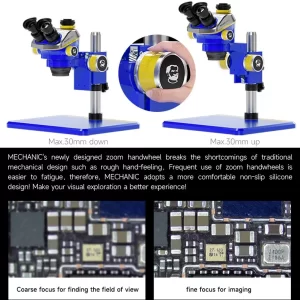 Mechanic MIC3-B11 Microscope with 0.5x Lens (Blue)