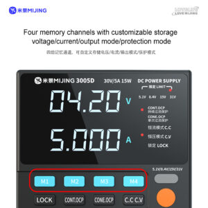 Mijing 3005D 31V / 5A Multifunctional High Precision Adjustable DC Stabilized Power Supply