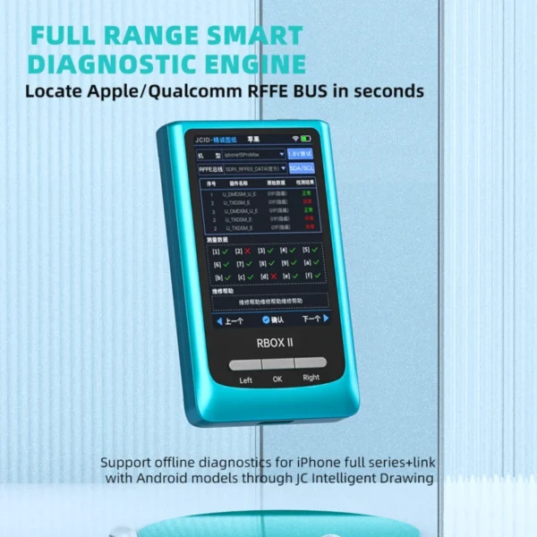 JCID RBOXII Bus Analyzer for Apple Qualcomm RFFE BUS Data Test