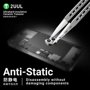 2UUL TW31 Ultrahard insulative Ceramic Tweezer for Precise Work