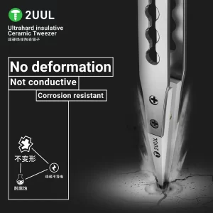 2UUL TW31 Ultrahard insulative Ceramic Tweezer for Precise Work