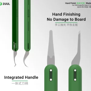 2UUL DA22 Hand Finish QUICK Blades Set for PCB Underfill Clean