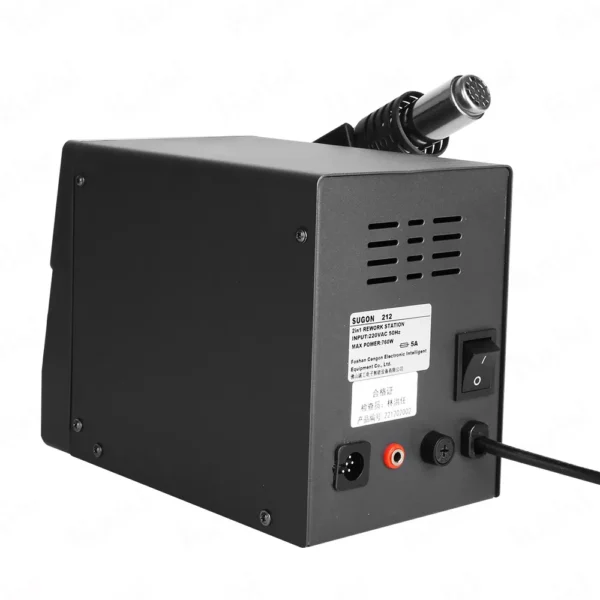 Sugon 212 760W 2-in-1 Soldering Iron Hot Air Gun Intelligent Digital Display Rework Station