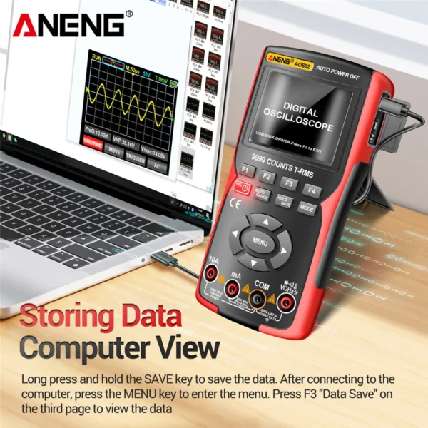 Aneng AOS02 Portable Multimeter & Oscilloscope