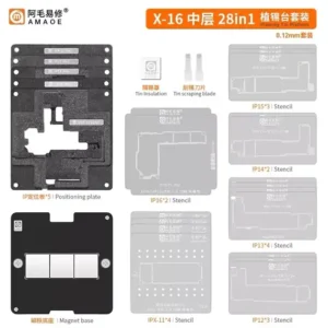 Amaoe 28 in 1 Middle Layer Reballing Platform for iPhone X-16 Pro Max