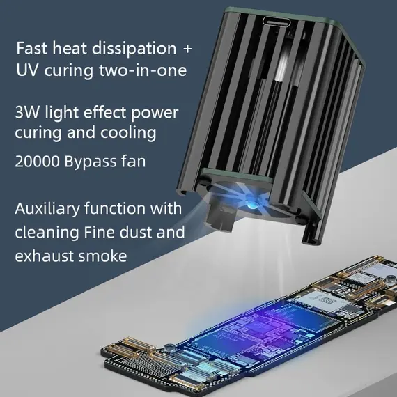 MaAnt MY-01 3-in-1 Fast Heat Dissipation + UV Curing + Smoke Exhaust