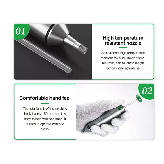 Relife RL-084 Pro Aluminum Alloy Desoldering Sucker