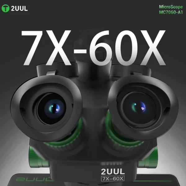 2UUL MC7060-A1 7-60X Trinocular Microscope