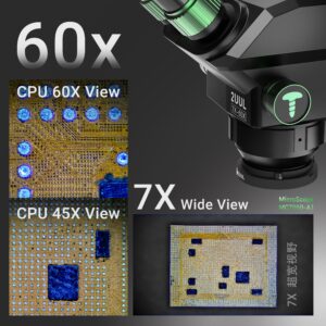 2UUL MC7060-A1 7-60X Trinocular Microscope