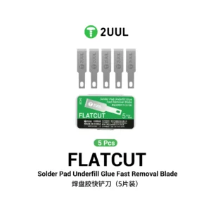 2UUL DA28 FlatCut Solder Pad Underfill Glue Fast Removal Blades (5pcs/box)