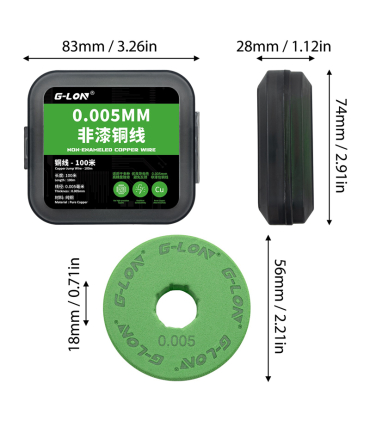 G-LON 0.005mm Ultra-fine Unenamelled Copper Jumper Wire