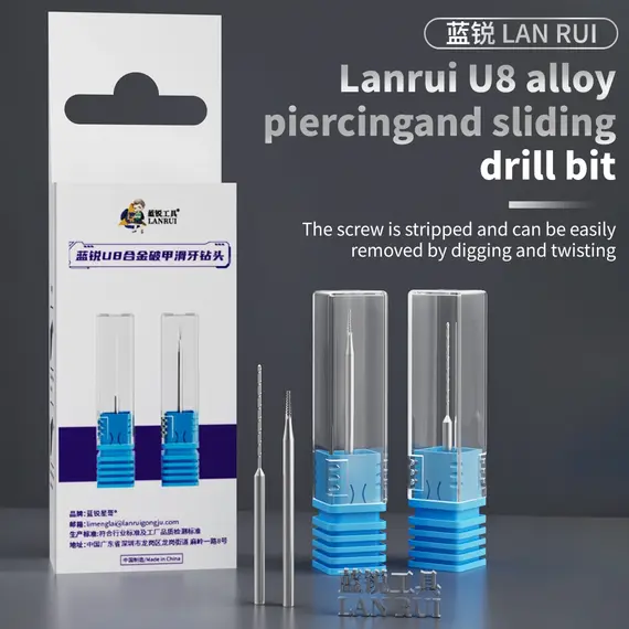 LANRUI U8 Sliding Drill Bit for Phone Stripped Screw Grinding Removal