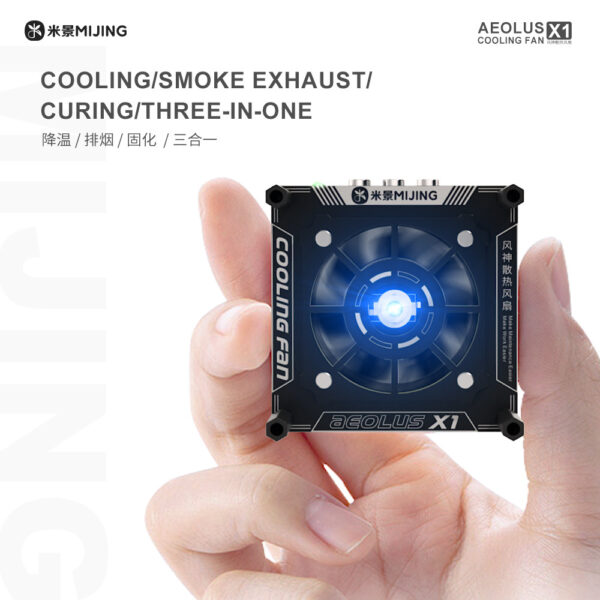 Mijing MJ-X1 Rechargeable 3-in-1 UV Curing / Smoke Exhaust / Cooling Fan