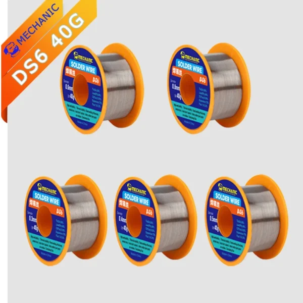 Mechanic DS6 0.3 / 0.6 / 0.8mm No-clean 40g Rosin Core Welding Tin Wire