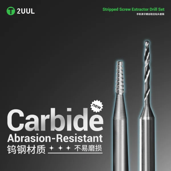 2UUL SD90 Stripped Screw Extractor Drill Set