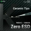 2UUL TW32 Black K Flat Tip ESD-Safe Ceramic Tweezer