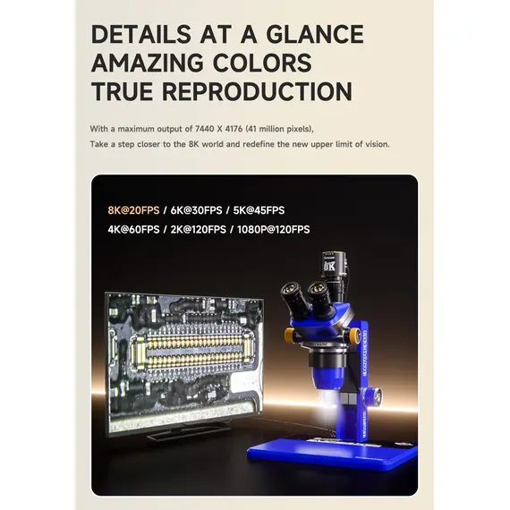 Mechanic MOS-8K Microscope HD Industrial Camera