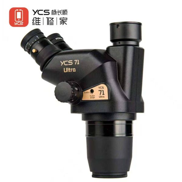 YCS 71 Ultra Trinocular Macroscopic Co-visual Stereo Microscope Head