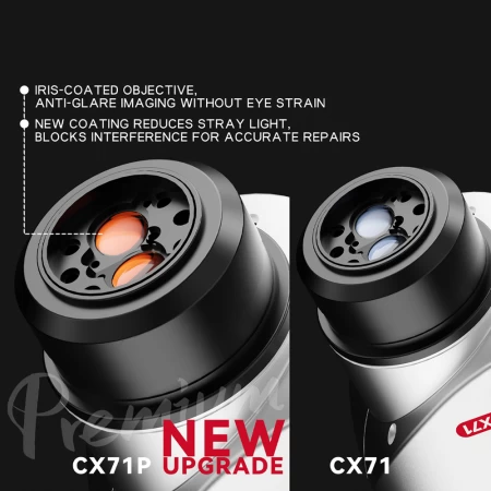 RF4 CX71P 6.5X-65X Premium Trinocular Microscope Head