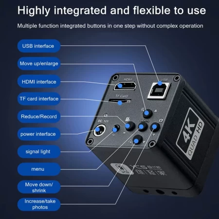 YCS New-style Y108 4K HD Microscope Camera